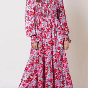 Floral Long Sleeve Maxi Dress